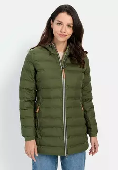 Зимнее пальто camel active, темно-зеленый