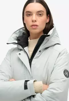 Зимнее пальто CITY PADDED Superdry, светло-серый