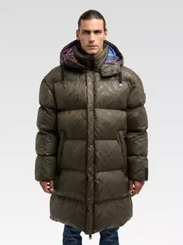 Зимнее пальто декордо Carlo Colucci, зеленый