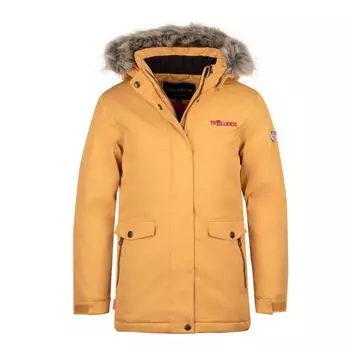 Зимнее пальто для девочки Bergen темно-синее TROLLKIDS, темно-синий