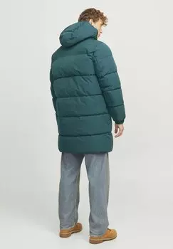 Зимнее пальто EBRADLEY LONG Jack & Jones, темно-зеленый