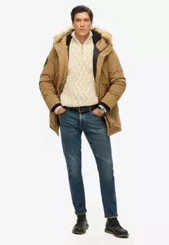 Зимнее пальто EVEREST Superdry, коричневый