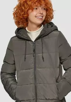 Зимнее пальто GESTEPPTER MIT KAPUZE QS, антрацит