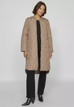 Зимнее пальто GESTEPPTER REISSVERSCHLUSS VILA, бежевый