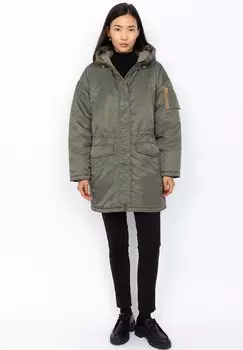 Зимнее пальто HOODED Schott, зеленый