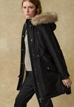 Зимнее пальто HOODED WITH-REGULAR FIT Next, черный
