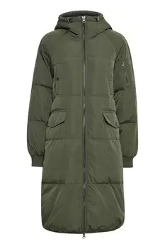 Зимнее пальто ICHI BUNALA, зеленый