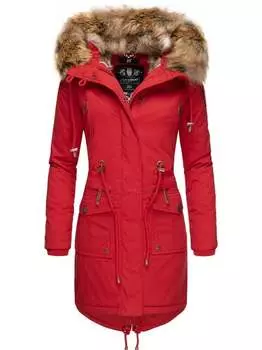 Зимнее пальто изюм Navahoo, красный