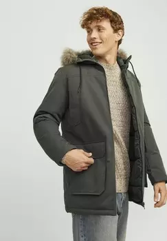 Зимнее пальто Jack & Jones, оливковый