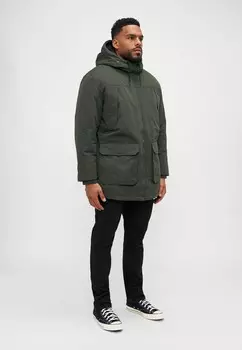 Зимнее пальто JJCONSTRUCT Jack & Jones, оливковый