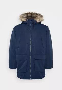 Зимнее пальто JJCONSTRUCT Jack & Jones, темно-синий