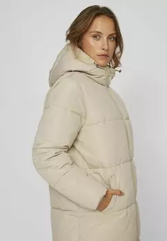 Зимнее пальто KAPUZEN VILA, бежевый