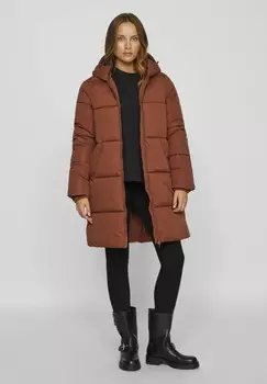 Зимнее пальто KAPUZEN VILA, цвет Mottled Brown