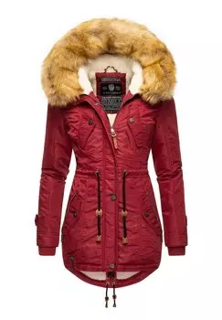 Зимнее пальто LA VIVA Navahoo, крапчатый темно-красный