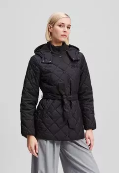 Зимнее пальто LIGHTWEIGHT QUILTED KARL LAGERFELD, черный