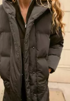 Зимнее пальто LONG PADDED Next, серый