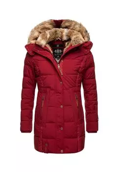 Зимнее пальто любимая куртка MARIKOO, цвет Blood Red