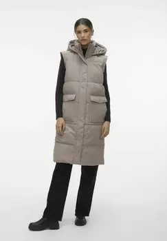 Зимнее пальто MADELYN LONG GA Vero Moda, серый