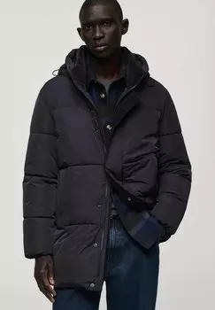Зимнее пальто Mango, цвет Royal Blue