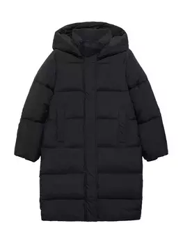 Зимнее пальто MANGO Winter Coat Katmandu, черный