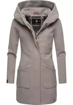 Зимнее пальто Marikoo "Maikoo", качественное пальто с большим капюшоном, цвет Kieselgrau