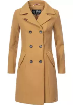 Зимнее пальто Marikoo "Nanakoo", элегантный женский тренч в стиле шерстяного пальто, коричневый