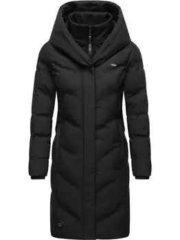 Зимнее пальто наталка меланж Ragwear, черный