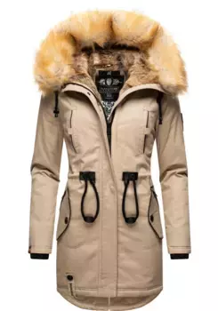 Зимнее пальто Navahoo "Bombii", стильная женская зимняя парка с капюшоном из искусственного меха, коричневый