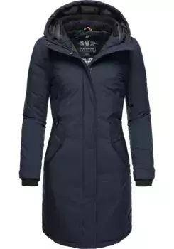 Зимнее пальто Navahoo "Letiziaa", спортивная зимняя парка с капюшоном на подкладке, синий