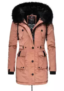 Зимнее пальто Navahoo "Luluna Prc", элегантная парка с большим капюшоном из искусственного меха, коричневый