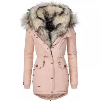 Зимнее пальто Navahoo "Sweety", классная зимняя парка с двумя капюшонами из искусственного меха, розовый