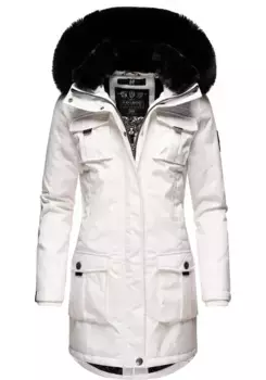 Зимнее пальто Navahoo "Tiniis", парка со съемным капюшоном и дополнительной сумкой для покупок, белый