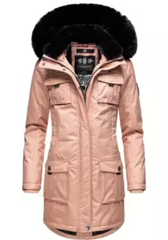 Зимнее пальто Navahoo "Tiniis", парка со съемным капюшоном и дополнительной сумкой для покупок, розовый