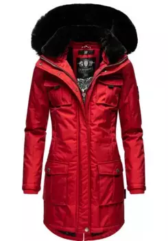 Зимнее пальто Navahoo "Tiniis", парка со съемным капюшоном и дополнительной сумкой для покупок, красный
