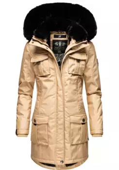 Зимнее пальто Navahoo "Tiniis", парка со съемным капюшоном и дополнительной сумкой для покупок, коричневый