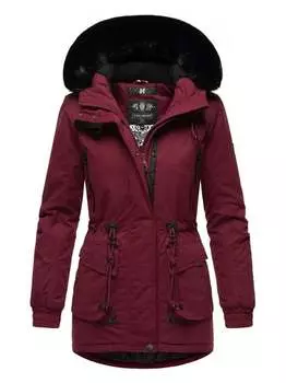 Зимнее пальто олессаа Navahoo, бордовый