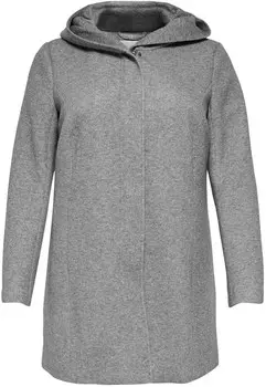 Зимнее пальто ONLY Carmakoma Sedona, пятнистый серый