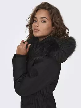 Зимнее пальто ONLY, черный