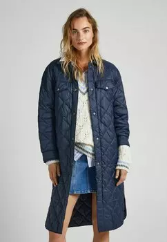 Зимнее пальто Pepe Jeans с карманами на груди, синий