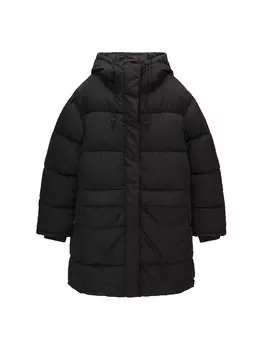 Зимнее пальто Pull&Bear, черный