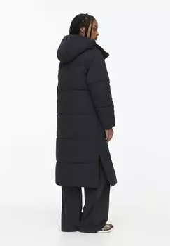 Зимнее пальто PULL&BEAR, темно-синий