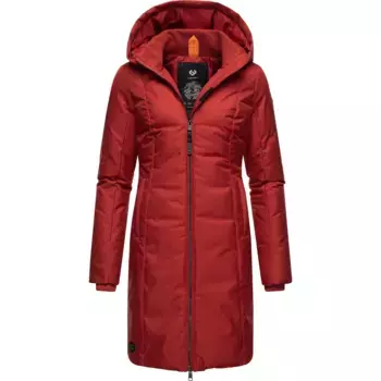 Зимнее пальто Ragwear "Amarri", стильная зимняя парка с большим капюшоном, красный