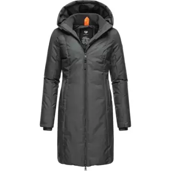 Зимнее пальто Ragwear "Amarri", стильная зимняя парка с большим капюшоном, черный