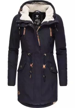 Зимнее пальто Ragwear "Elsie II Intl.", спортивная зимняя парка на плюшевой подкладке, синий