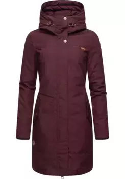 Зимнее пальто Ragwear "Jannisa", стильная женская зимняя парка с капюшоном, красный