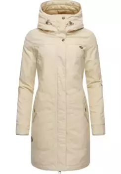 Зимнее пальто Ragwear "Jannisa", стильная женская зимняя парка с капюшоном, бежевый
