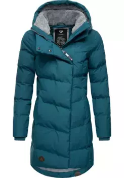 Зимнее пальто Ragwear "Павла", стильная зимняя парка с плюшевой подкладкой и капюшоном, цвет Ocean