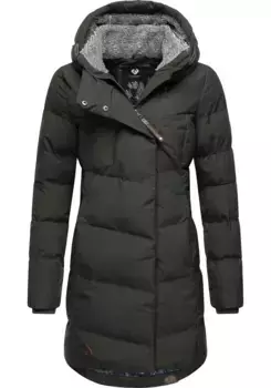 Зимнее пальто Ragwear "Павла", стильная зимняя парка с плюшевой подкладкой и капюшоном, зеленый