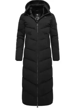 Зимнее пальто Ragwear "Rebelka Extralong", непромокаемая зимняя парка со съемным капюшоном, черный