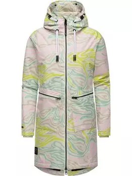 Зимнее пальто с целостным принтом Ragwear, мультиколор